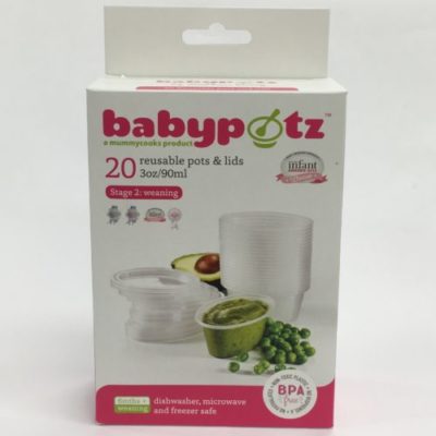 Babypotz Food Storage Pots - Stage 2 (6m+)