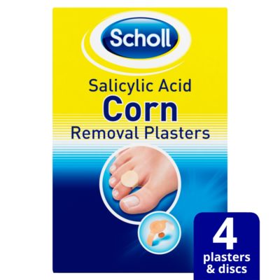 SCHOLL CORN REMOVAL PLASTERS (4)
