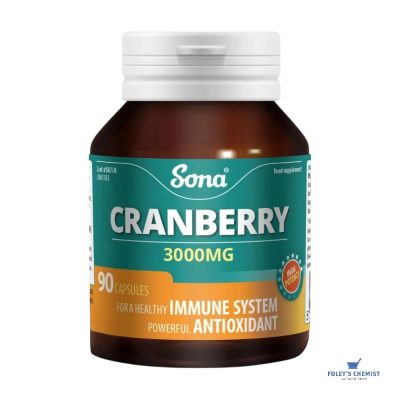 Sona Cranberry Capsules 3000mg (90)