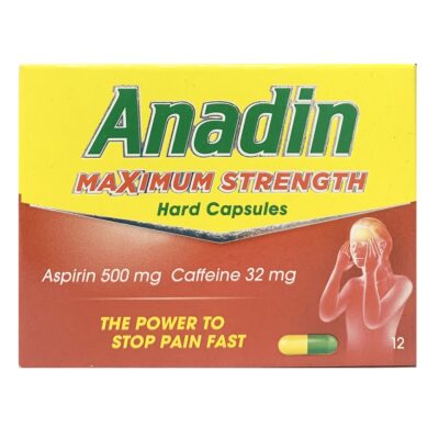 ANADIN TABLETS - MAXIMUM STRENGTH (12)