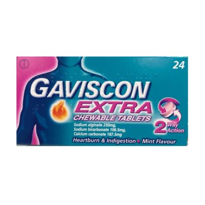 GAVISCON EXTRA TABLETS (24)