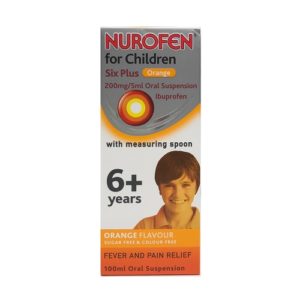 NUROFEN FOR CHILDREN 200MG/5ML IBUPROFEN 6M+ ORANGE