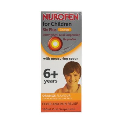 NUROFEN FOR CHILDREN 200MG/5ML IBUPROFEN 6M+ ORANGE