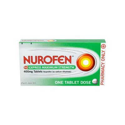 NUROFEN EXPRESS MAX STR 400MG TABLETS IBUPROFEN (24)