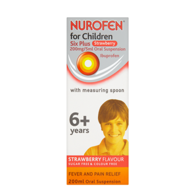 NUROFEN FOR CHILDREN 200MG/5ML IBUPROFEN 6M+ S'BERRY (200ML)