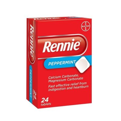 RENNIE CHEWABLE TABLETS PEPPERMINT (24)