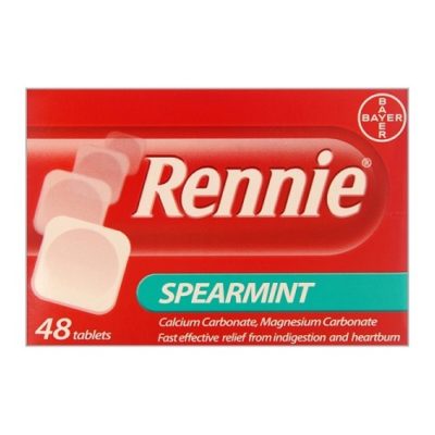 RENNIE CHEWABLE TABLETS SPEARMINT (48)