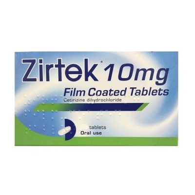 ZIRTEK 10MG TABLETS CETIRIZINE