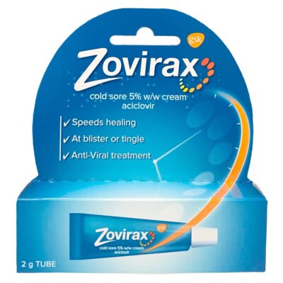 ZOVIRAX COLD SORE CREAM TUBE - 5% ACICLOVIR (2G)