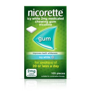 NICORETTE GUM ICY WHITE 2MG (105)