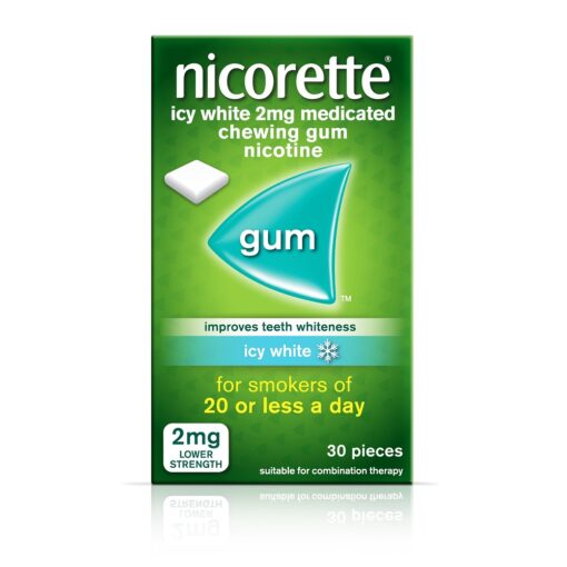 NICORETTE GUM ICY WHITE 2MG (30)