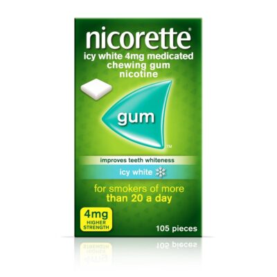 NICORETTE GUM ICY WHITE 4MG (105)