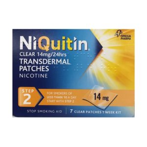 NIQUITIN CLEAR STEP 2 NICOTINE PATCH 14MG/HR (7)
