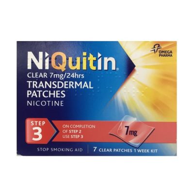 NIQUITIN CLEAR STEP 3 NICOTINE PATCH 7MG/HR (7)