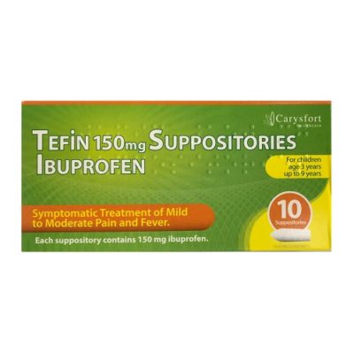 TEFIN 150MG SUPPOSITORIES IBUPROFEN (10)
