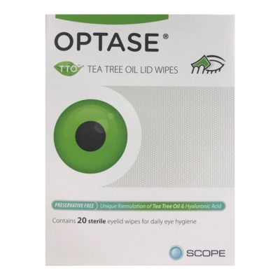 OPTASE TTO TEA TREE OIL LID WIPES (20)