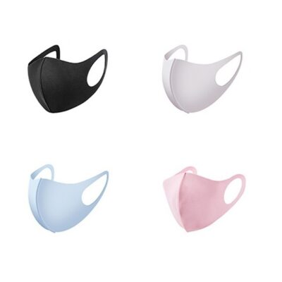 FACE MASKS WASHABLE POLYESTER INDIVIDUALLY WRAPPED