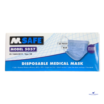 Face Mask - Disposable Medical 3-ply (50)