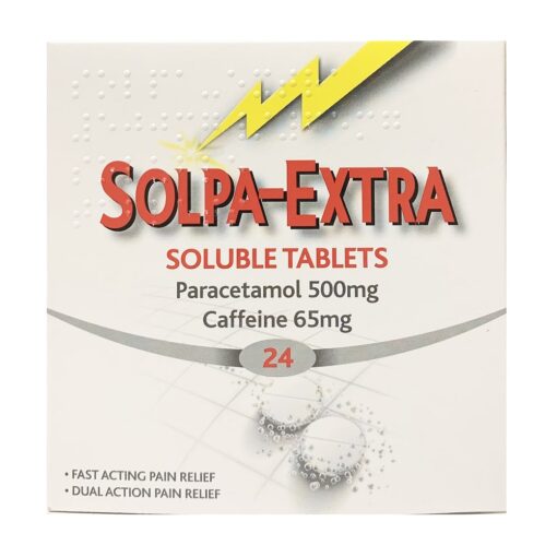 SOLPA-EXTRA 500MG SOLUBLE TABLETS PARACETAMOL (24)