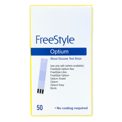 FreeStyle Optium Blood Glucose Test Strips (50)