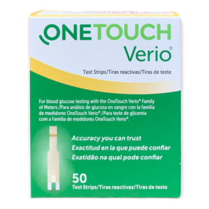 One Touch Verio Blood Glucose Test Strips (50)