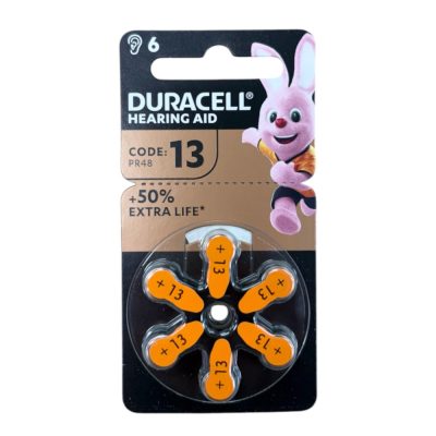 Duracell Hearing Aid Batteries - Size 13 (6)
