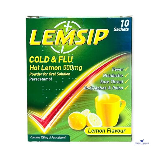 Lemsip Cold & Flu Hot Lemon Sachets (10)