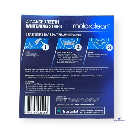 MolarClean Advanced Teeth Whitening Strips (14)