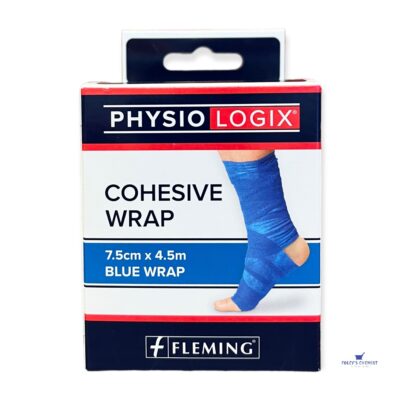 Cohesive Wrap Blue 7.5cm x 4.5m - Physiologix