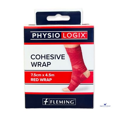 Cohesive Wrap Red 7.5cm x 4.5m - Physiologix