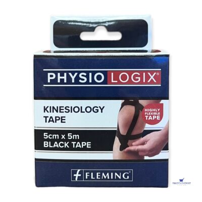 Kinesiology Tape Black 5cm x 5m - Physiologix
