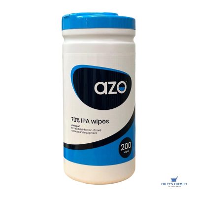 Azo 70% IPA Disinfectant Wipes (200)