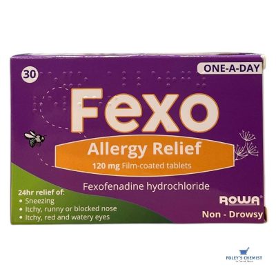Fexo Allergy Relief Tablets - 120mg Fexofenadine (30)